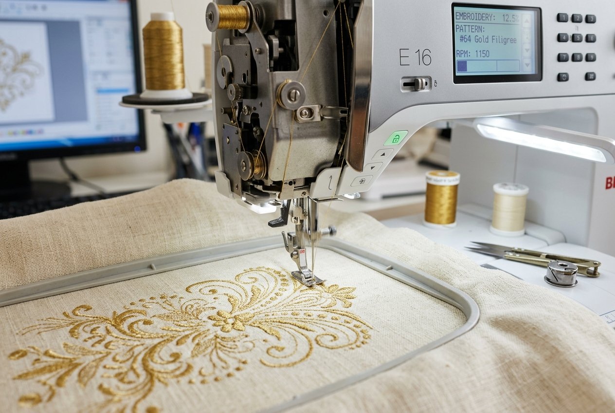 Precision Computer-controlled Embroidery Workstation
